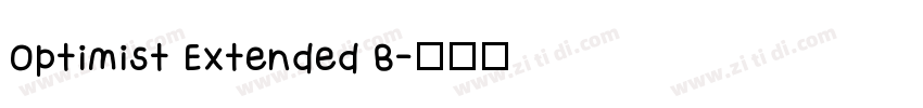 Optimist Extended B字体转换